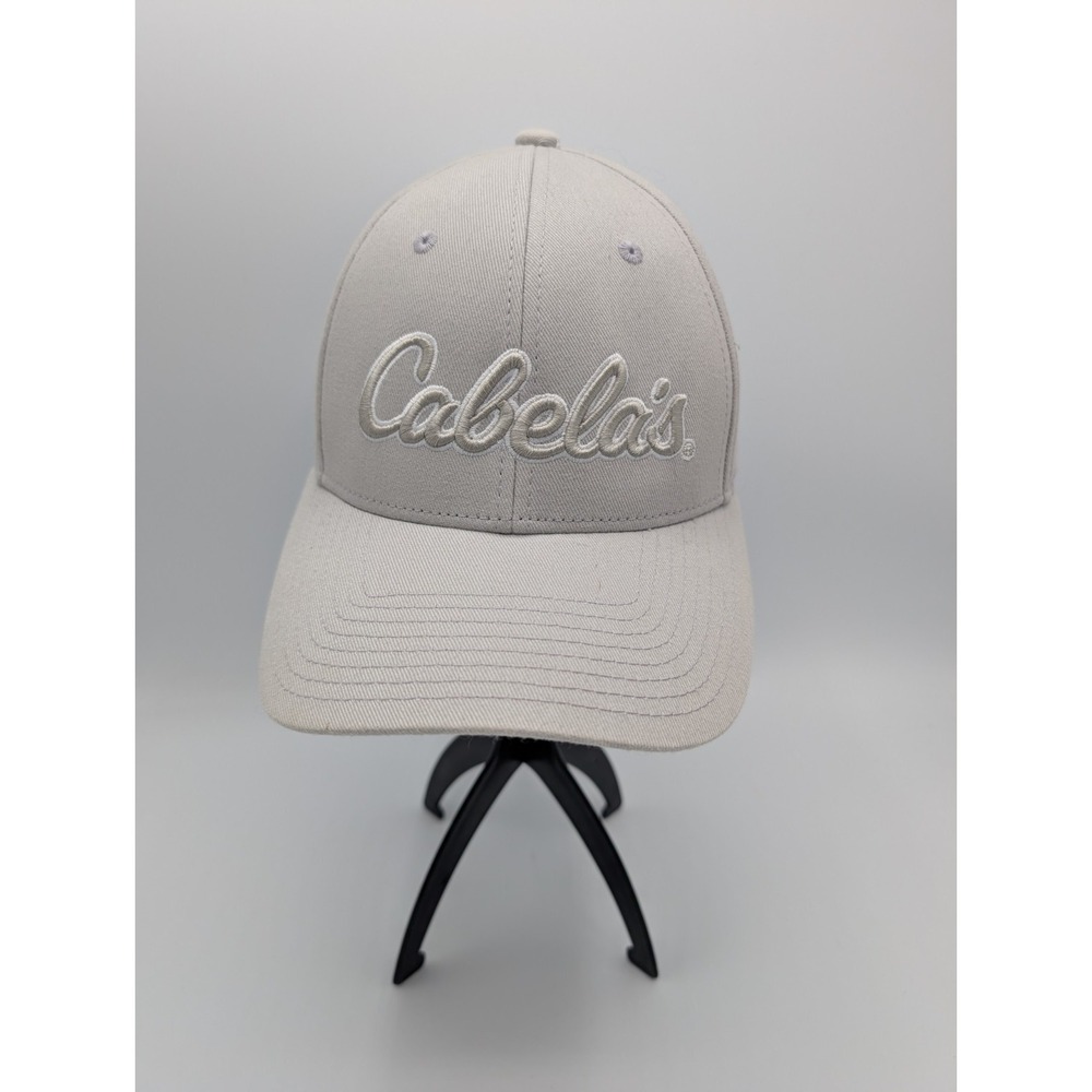 Cabela's Baseball Cap Adult OS Gray Cotton Embroidered Adjustable Snapback Hat